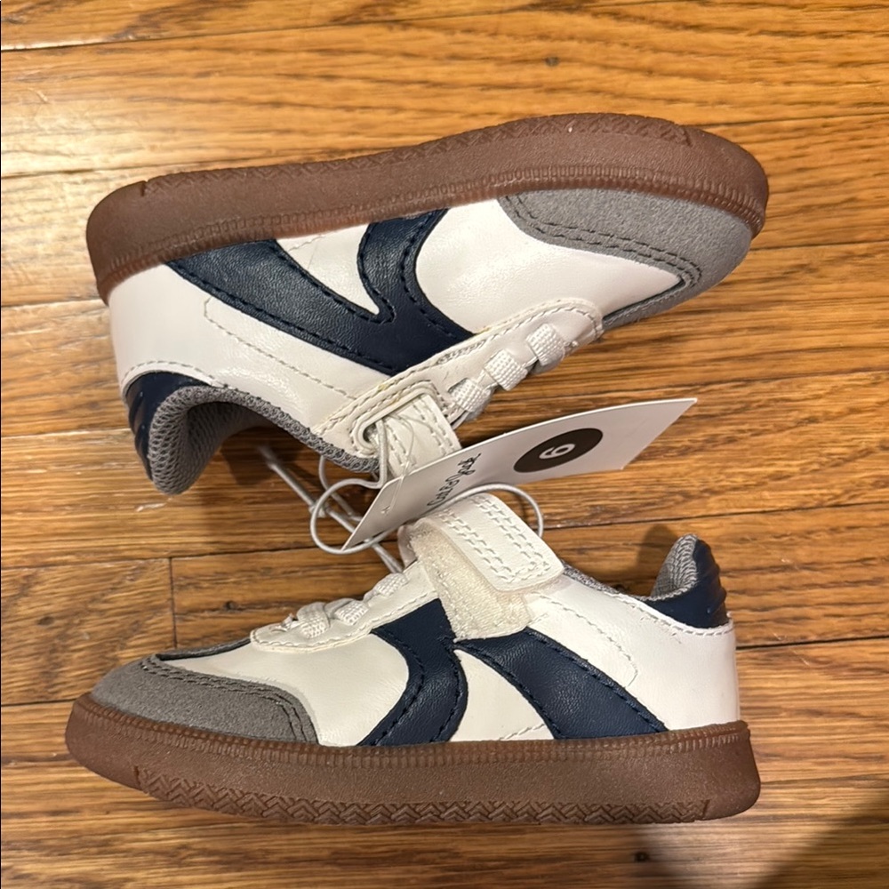 Kids White and Gray Shoes